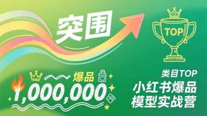 小红书爆品模型实战营，从新品突围到成为类目TOP，可复制路径，打造多个营收百万级爆品创客联盟总站-闲云创业网-老谢轻创网-中创网-福缘网-冒泡网-资源之家-魔方项目库阳明新网创